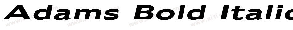 Adams Bold Italic字体转换